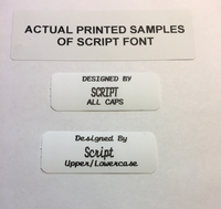 Three Line Iron-on Labels w/Large Middle Font